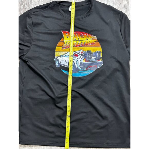Back to the Future T-Shirt Men's Size 2XL Retro Logo Causal Pullover Black - Picture 5 of 7